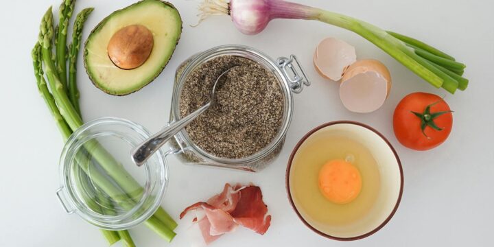 Spices Avocado and Ingredients on Table