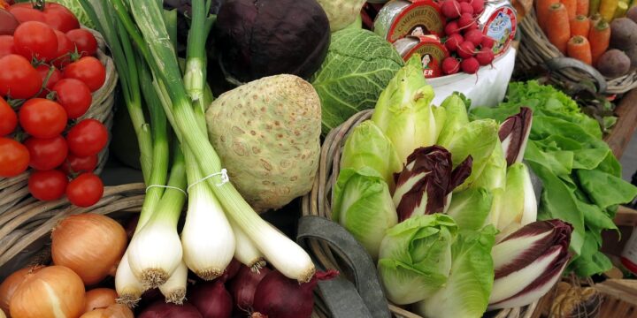 vegetables, tomatoes, leek