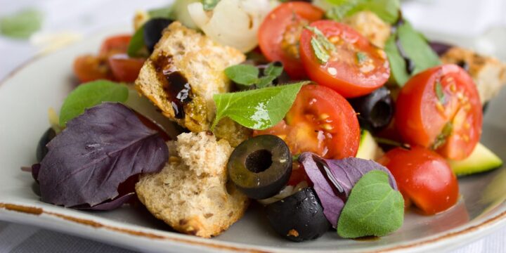 tomatoes, loaf, salad