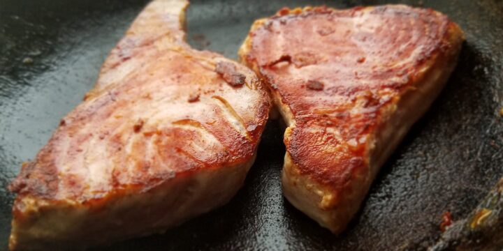 Close-Up Photo Of Salmon Steak