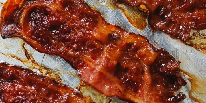 Close-Up Photo Of Cooked Bacon