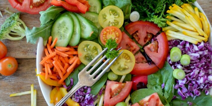 sliced vegetables on white ceramic plate