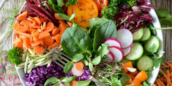 close-up photo of vegetable salad