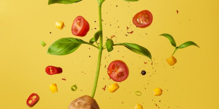 green and red oval fruit