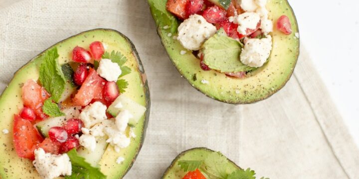 three avocado fruit desserts